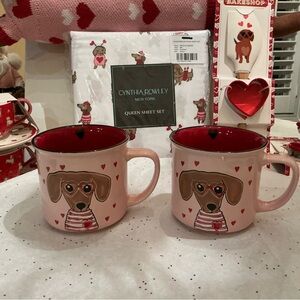 Dachshund Valentine Mug Perfect in Pink, bundle with my other Valentine items